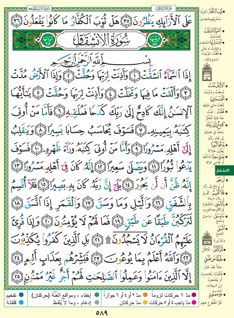 سورة الإنشقاق